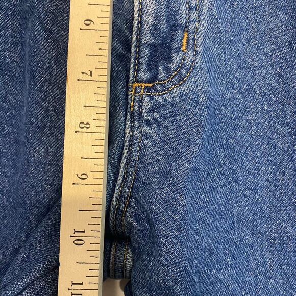 Women’s LLBean Insulated Blue Jeans Cabincore Western High Waisted Mom Relaxed 4 - Picture 4 of 16